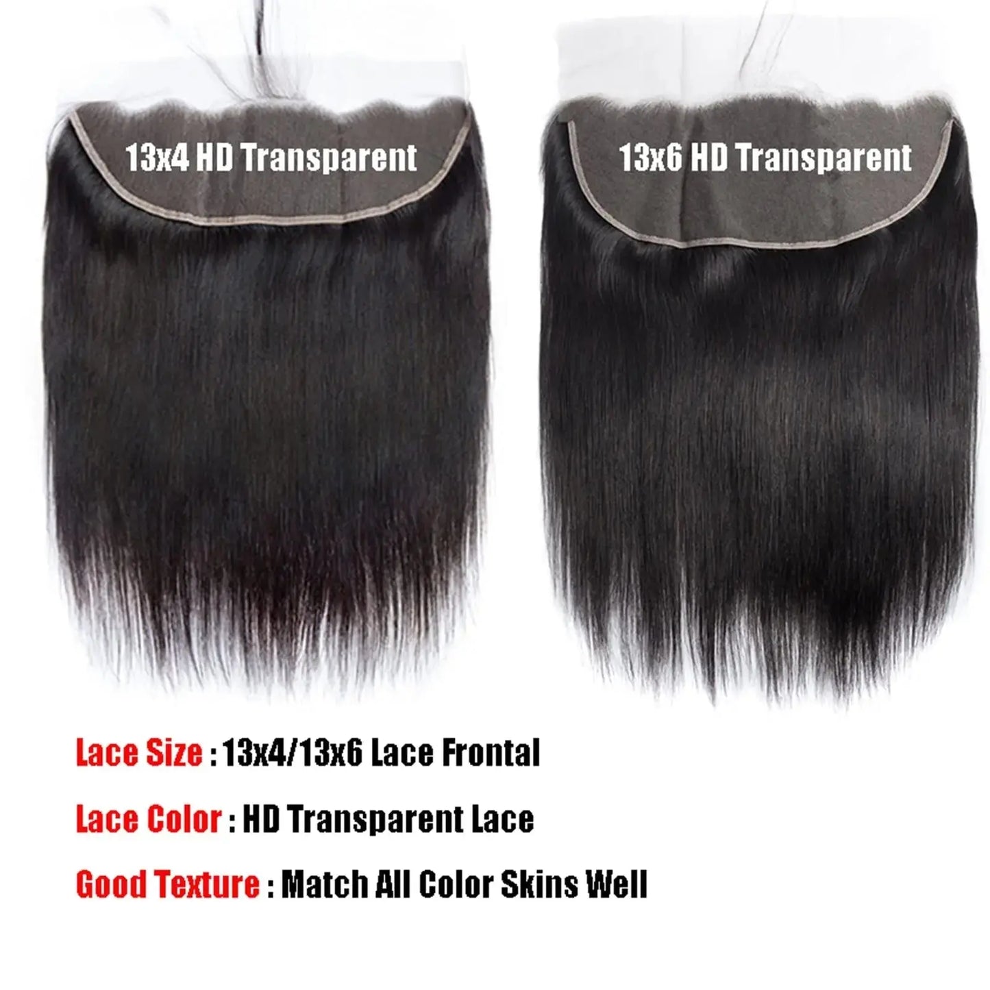 Brazilian Body Wave HD 13"x6" Frontal