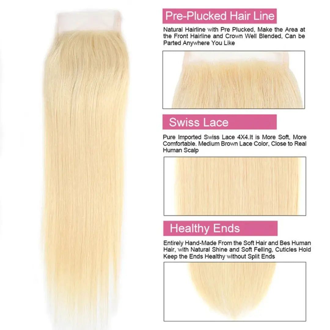 #613 Blonde Body Wave Closure