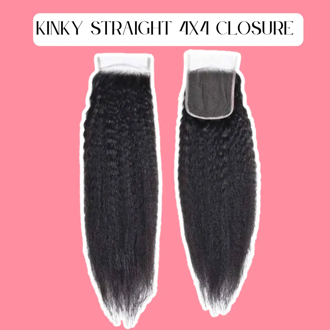 Brazilian Kinky Straight hair Closure