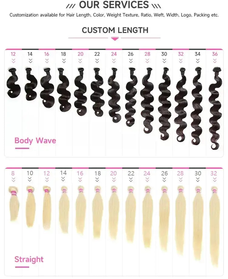 3 Bundles + 1 Free HD Closure Deal 100% Virgin Human Hair Bundles Her Majesty Bundles