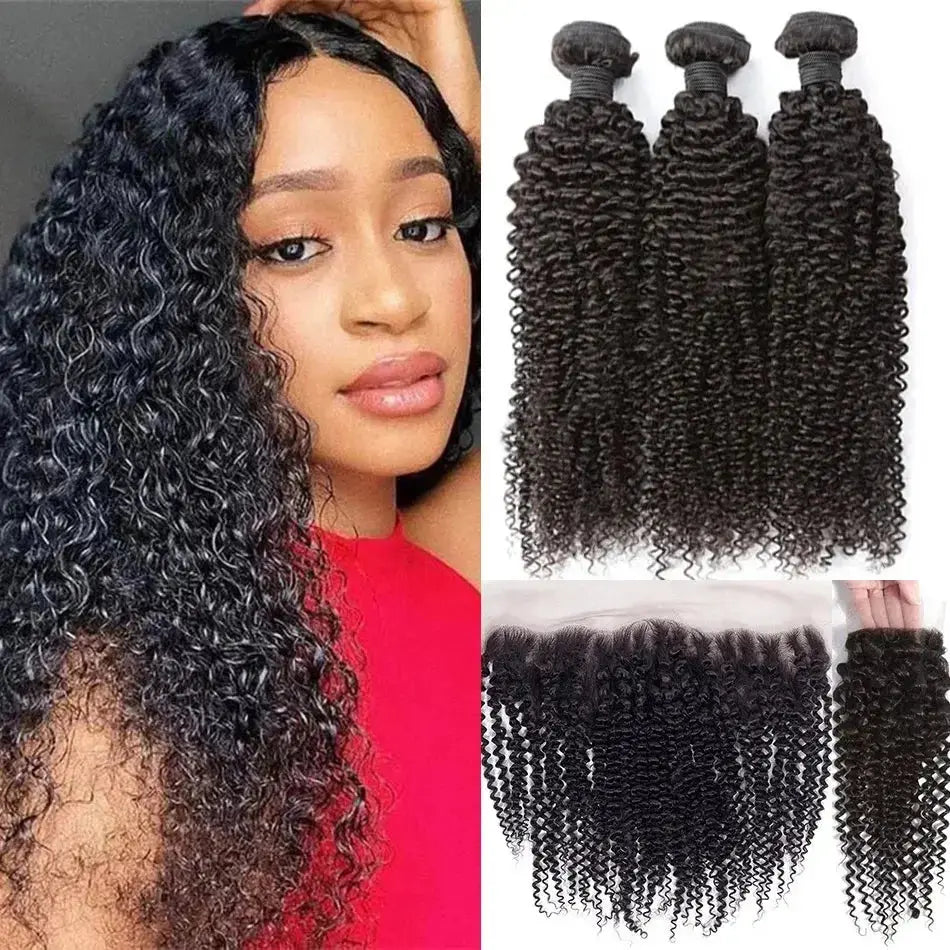 3 Bundles + 1 Free HD Closure Deal 100% Virgin Human Hair Bundles Her Majesty Bundles