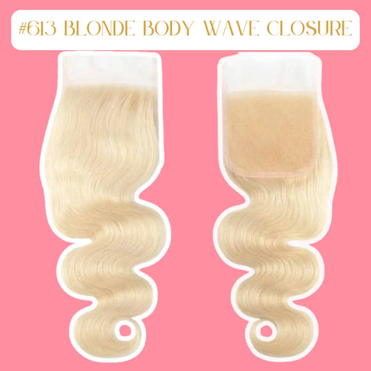 #613 Blonde Body Wave Closure