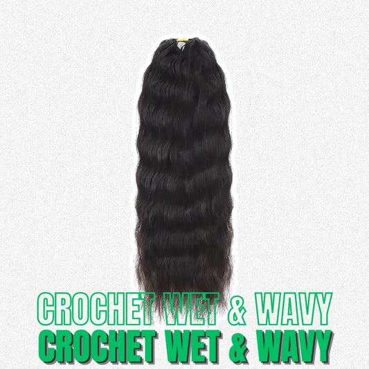 Feather Crochet Hair Extension – Wet and Wavy