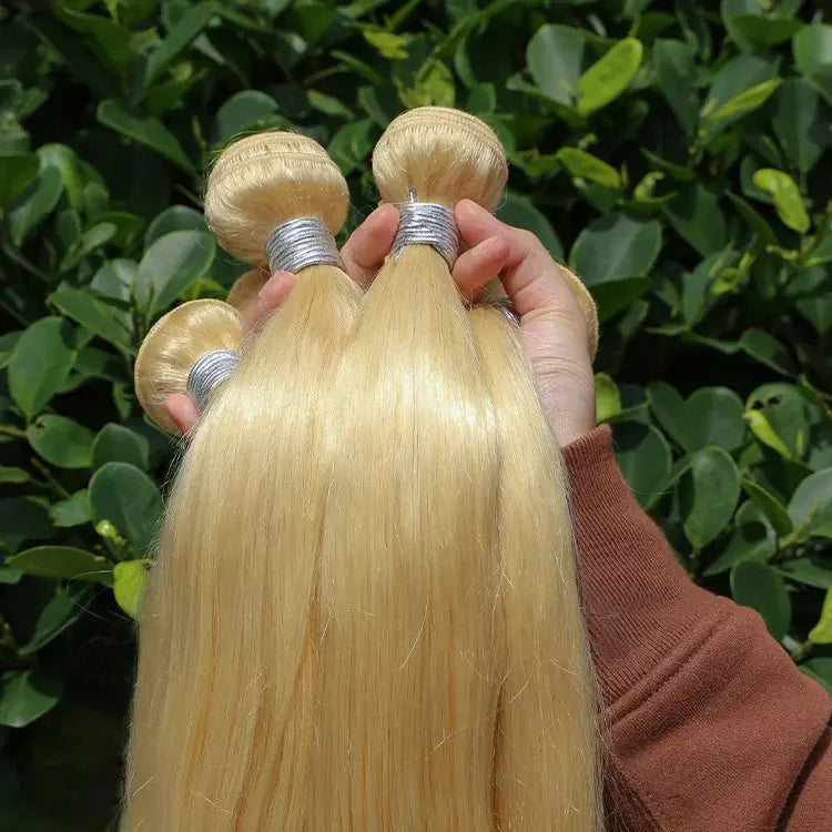 Brazilian Body Wig Bundles With Closure Super Double Drawn Straight Virgin Cuticle Aligned Hair GS Curly Human Hair Bundles Her Majesty Bundles