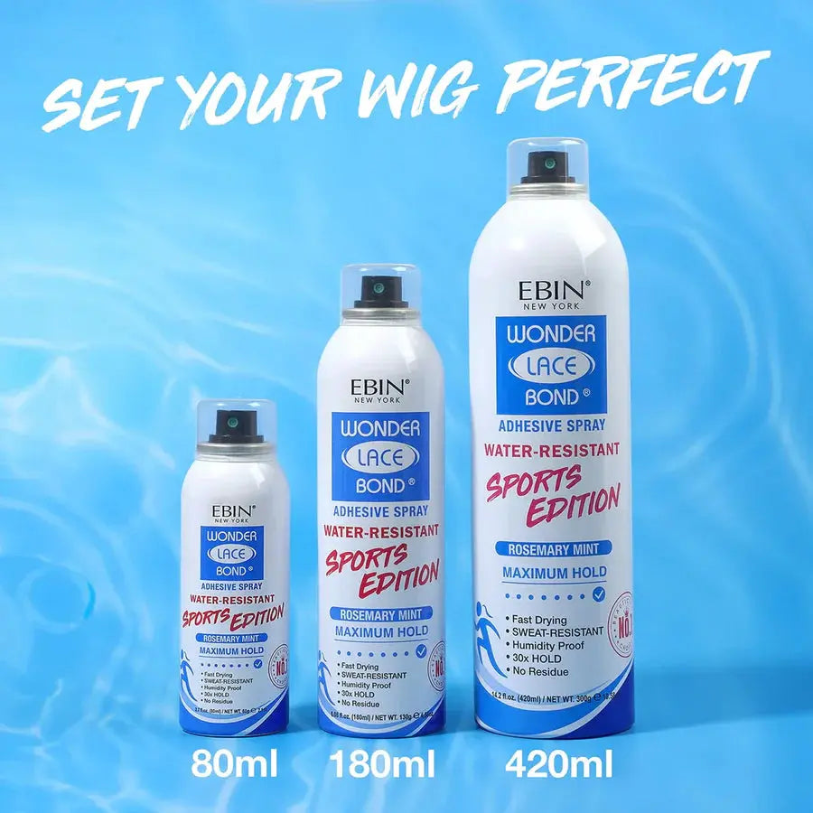 Ebin Wonder Lace Bond Adhesive Spray Sports Edition Maximum Hold - 6.08oz