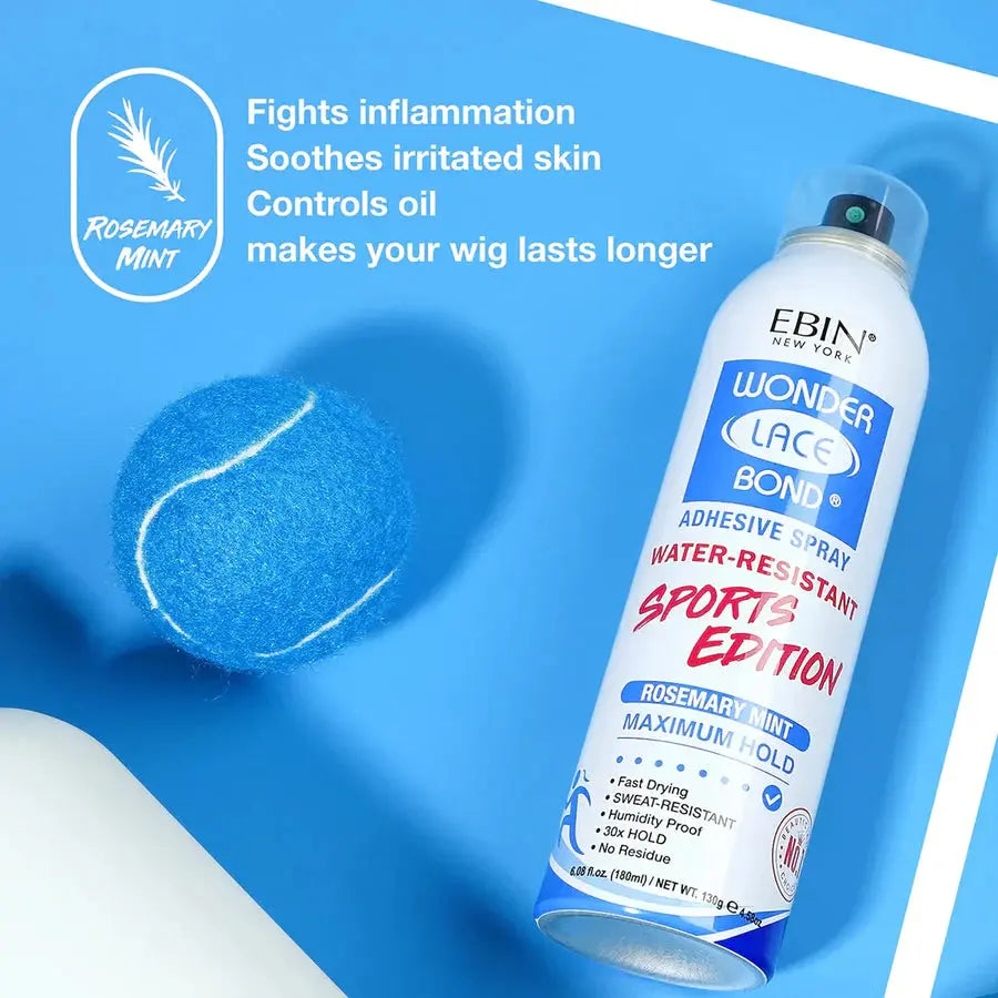 Ebin Wonder Lace Bond Adhesive Spray Sports Edition Maximum Hold - 6.08oz