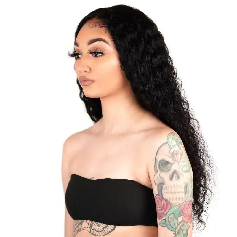 Deep Wave Front Lace Wig - Her Majesty Bundles