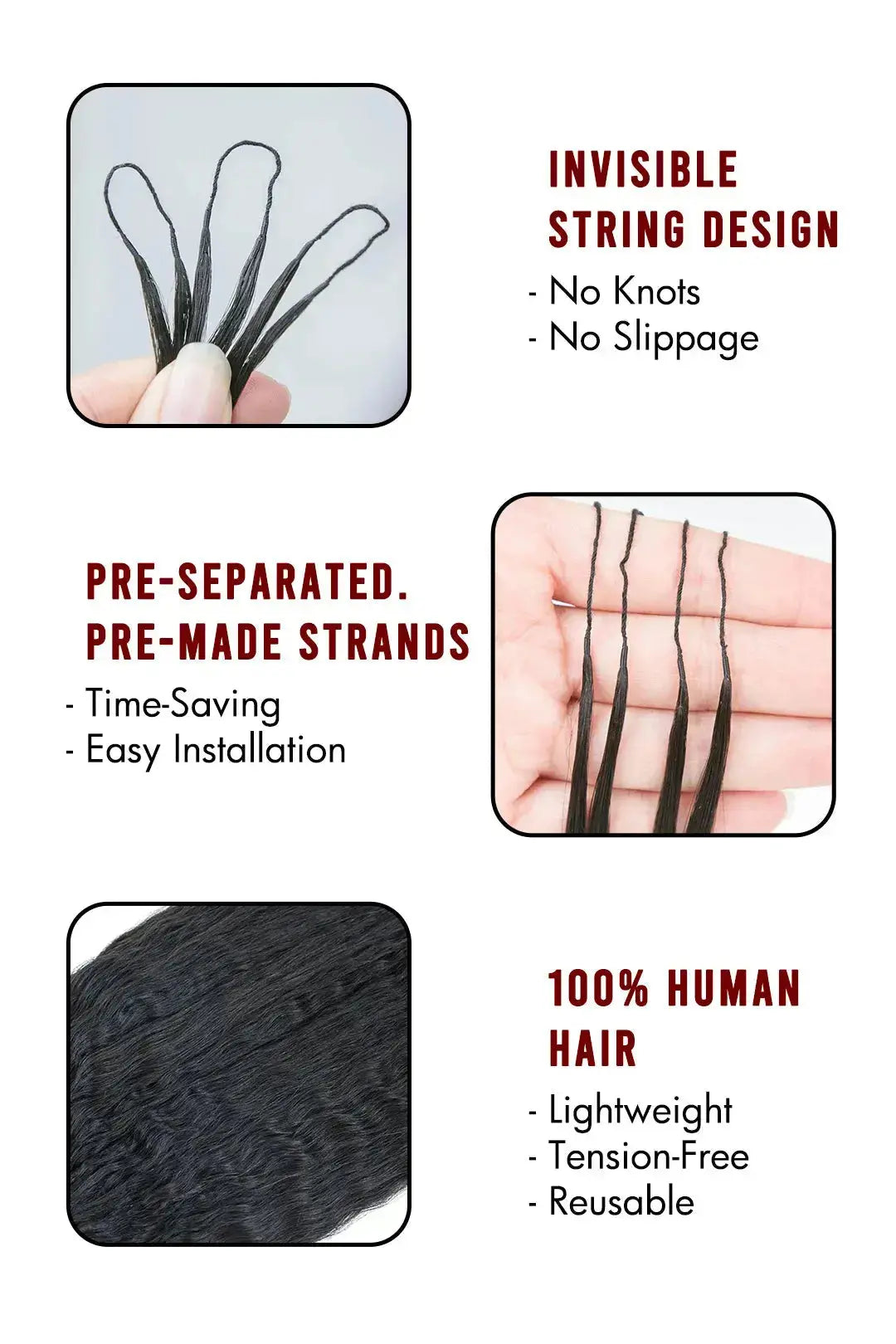 Feather Crochet Hair Extension – Wet and Wavy Her Majesty Bundles